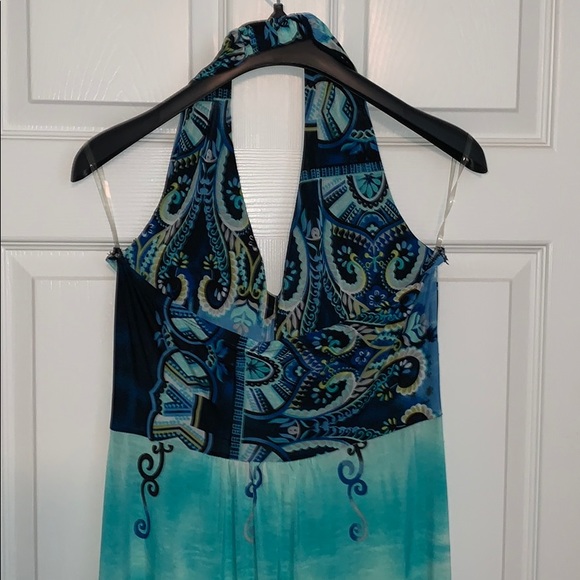 Halter Turquoise&Navy Maxi Large - Picture 5 of 8